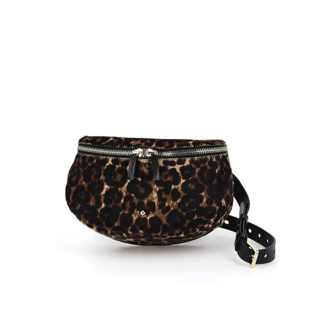 HERBERT Fr&egrave;re Soeur, Bum Bags, female, Multicolor, ONE SIZE, Leopard Print Leather Fanny Pack