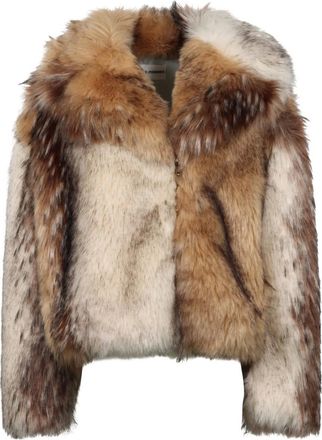 Des_Phemmes Giacca in pelliccia sintetica - Toni neutri