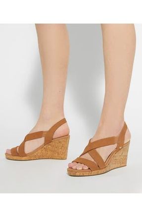 Dune London Kamies Slingback Platform Wedge Sandal in Tan at Nordstrom Rack, Size 8Us / 38Eu
