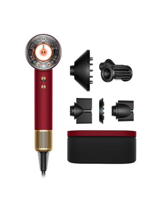 Dyson Supersonic Nural Straight + Wavy Secador 1600 W Oro, Rojo