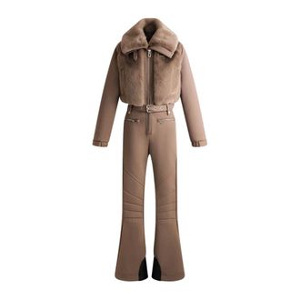 Fusalp Kivna Ski Suit - Dames - Sport - Bruin - Maat: 2XS Leer