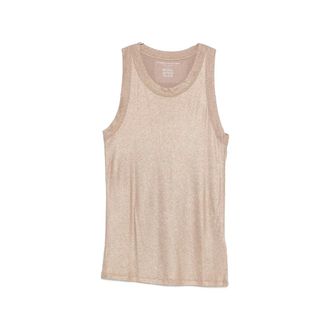 Majestic Filatures Majestic Filatures, Sleeveless Tops, female, Yellow, Size: L Ribbed Knit Sleeveless Top
