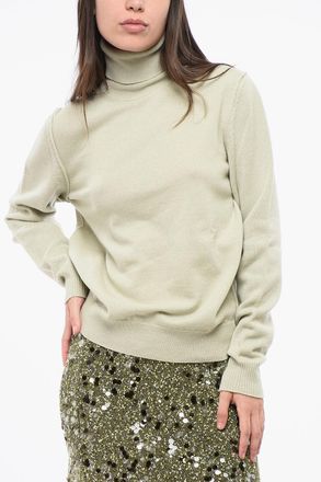 Maison Margiela MM4 MM14 Maglia a Collo Alto in Cashmere a Tinta Unita Maison Margiela
