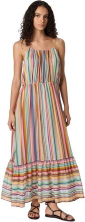 Missoni Long Flounced Cover-up In Cotton And Silk With Zigzag Pattern in Multicoloured at Nordstrom, Size Small
