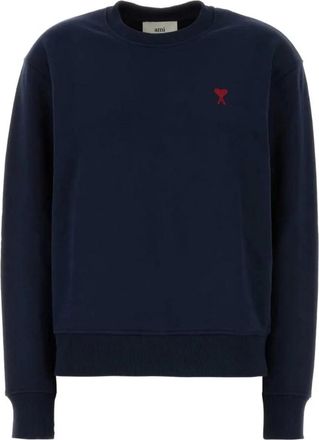 Ami Ami de Coeur Sweatshirt - Heren - Sweatshirts - Blauw - XS - Katoen - Hoodies & sweatvesten