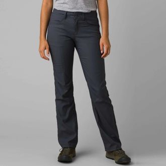 Prana Womens Prana Halle Pants II Short Coal Stretch Straight Leg Hiking DDR2825