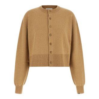 Extreme Cashmere N&deg;170 Chou Cardigan - Dames - Truien - Bruin - Maat: ONE Size Zijde