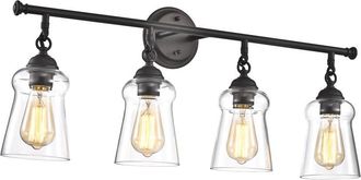 Chloe Lighting CHERYL Contemporary 4 Light Rubbed Bronze Bath Vanity Fixture 30 Width