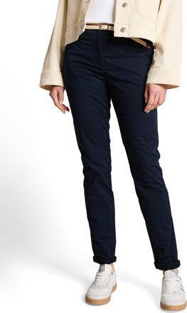 Tom Tailor Chinohose TOM TAILOR, Damen, Gr. 34, L&auml;nge 32, sky captain blau, Web, Obermaterial: 86% Baumwolle, 10% Polyester, 4% Elasthan. Futter: 100% Baumwolle,