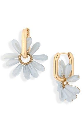 BP. Floral Drop Earrings in Ivory- Gold at Nordstrom