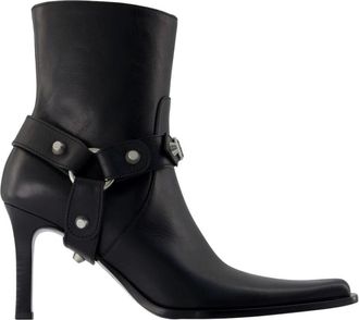 Balenciaga Heeled Boots, female, Black, Size: 10 US City Bootie With Harness