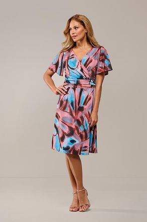 Mart Visser Regina Print Jurk Blauw / Roze