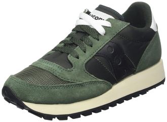 Saucony Mens Jazz Original Vintage Sneaker, Dark Green Black, 8.5 UK