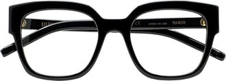 Kaleos Glasses, female, Black, Size: 52 MM Manor 001 Eyeglasses