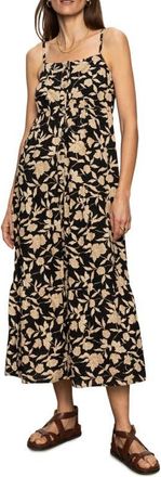 Sanctuary Tiered Picot Maxi Dress in Bandana Print at Nordstrom, Size X-Large