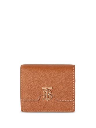 Burberry TB-plaque folding wallet - Brown