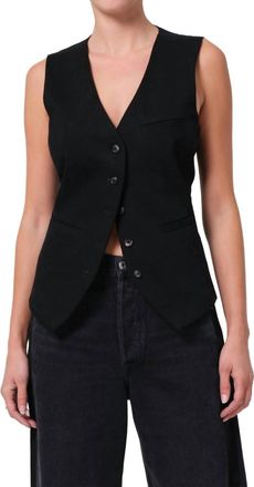 Citizens Of Humanity Jasmin Long Vest In Black