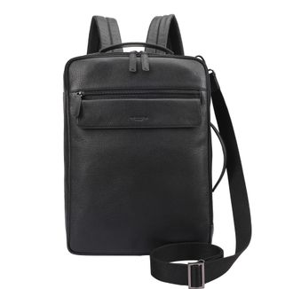 Paul Costelloe Mens Steve Leather Backpack - Black - One Size