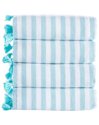 Brooks Brothers Turkish Pesthemal 4Pc Hand Towels