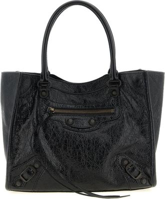 Balenciaga Black Le City Top Zip Mini Tote