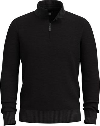 Smartwool Sparwood 1/4 Zip Sweater Fleecepullover für Herren | schwarz