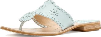 Jack Rogers Jacks Flat Sandal Womens Sandals Salt Water Blue : 9.5 M, Leather