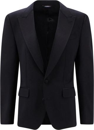 Dolce & Gabbana Zwarte Ss 23 Heren Blazer - Heren - Blazers - Zwart - M - Jassen