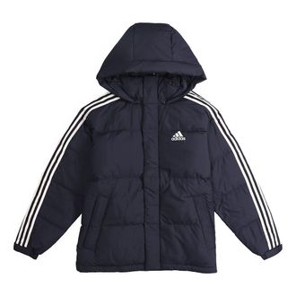 adidas 3ST Puff Down Outdoor protection against cold Stay Warm hooded down Jacket Blue EH3973