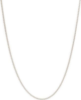 AllSaints Mens Curb Chain Necklace in Warm Silver at Nordstrom
