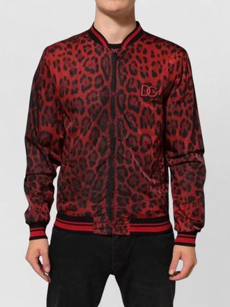 Dolce & Gabbana leopard-print bomber jacket