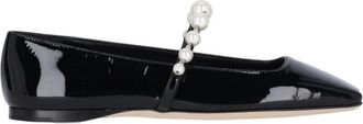 Jimmy Choo London Ade Square-Toe Ballerinas - Black