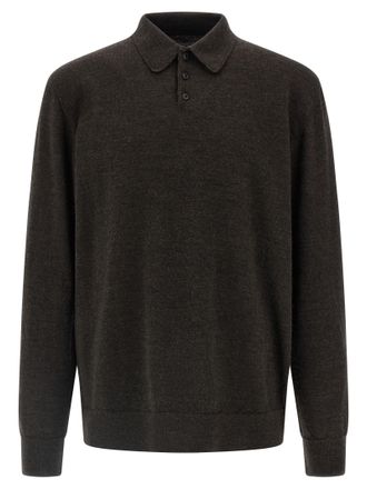Maison Margiela Mens Suede Patch Polo Shirt
