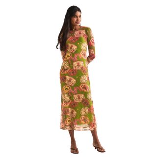 Never Fully Dressed Dames/Dames Maxi Dress (Olijf)