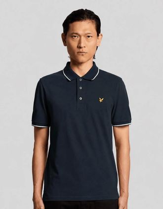 Lyle & Scott Lyle And Scott Mens Tipped Polo Shirt - Black - Size: 34