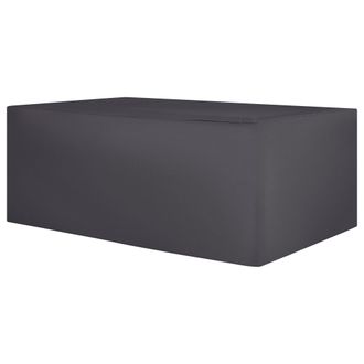 Beliani Cubierta Impermeable Para Muebles De Jard&iacute;n Tela Recubierta De Pvc Negro Chuva