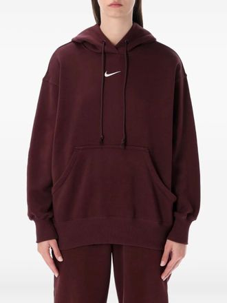 Nike logo-embroidered hoodie - women - Polyester/Cotton - S