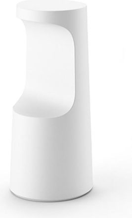 Plust Taburete De Bar Dise&ntilde;o Moderno 75cm Polietileno Interior Exterior Fura S1 - Blanco