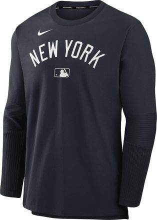 Nike New York Yankees Authentic Collection Player Nike Mens Dri-FIT MLB Pullover Sweatshirt in Blue | 015C11L5NK-KK2
