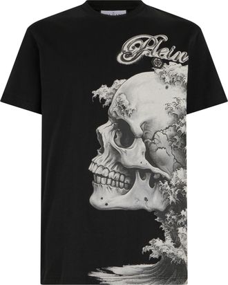 Philipp Plein T-Shirt Met Ronde Hals En Korte Mouwen Skull