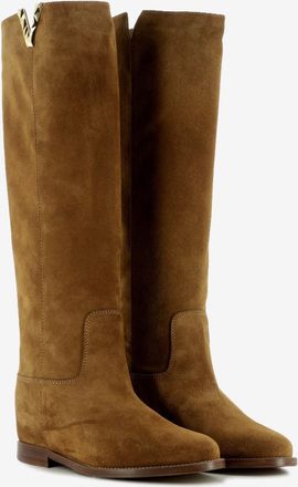 Via Roma 15 Stivali in camoscio 4055 Velour martora