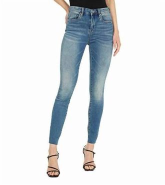 Blank NYC The Great Jones High Rise Raw Hem Jean In Blue In Cxv