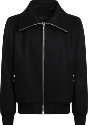 Rick Owens Dracuflight Bomber Jacket - male - Rick Owens - Zip-throughs - Black - M - Sweatshirts & Hoodies