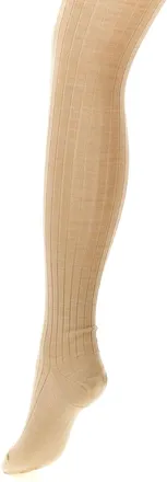 Jil Sander Ribbed Wool Socks - Beige
