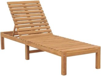 vidaXL Sun Lounger Solid Teak Wood Vidaxl