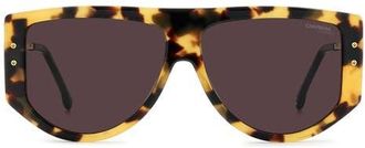 Carrera 59mm Square Sunglasses in Yellow Havana/Mauve at Nordstrom