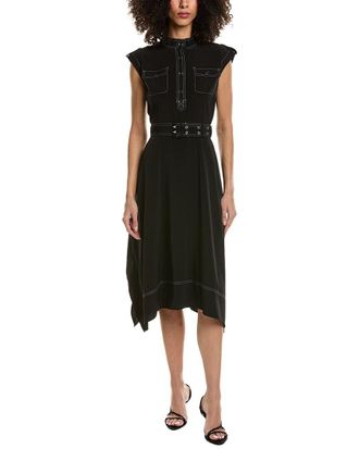 Karl Lagerfeld Karl Lagerfeld Belted Midi Dress