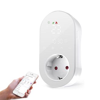 OEM Termostato Inteligente Para Calefacci&oacute;n, Enchufe Inteligente De 16 A, Regulador De Temperatura, Compatible Con Alexa/google Assistant, Con Modos De Ca