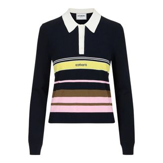 Iceberg Polo Shirt - Dames - V-hals truien - Veelkleurig - M - Katoen - Truien & Vesten