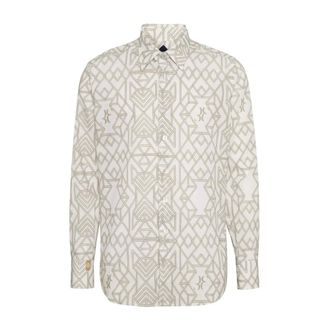 Billionaire Boys Club Overhemd met geometrische print - Heren - Overhemden - Wit - Maat: XL