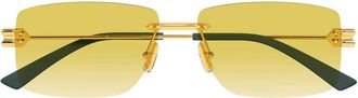 Bottega Veneta Sunglasses Bv1126 S 006 Gold/Yellow Men